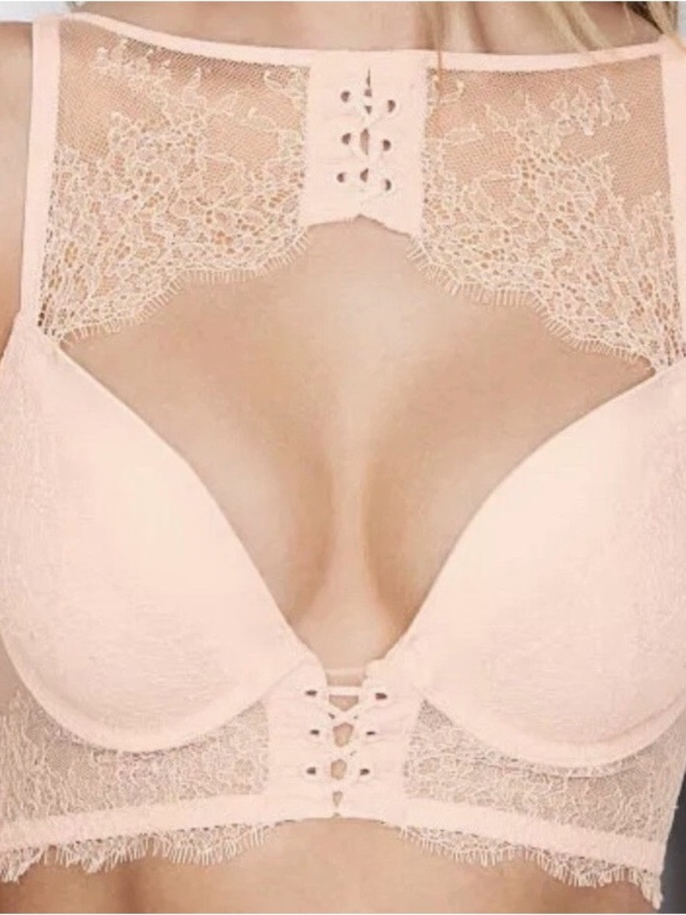 Victoria’s Secret very sexy collection chantilly lace push up bra high neck 34D